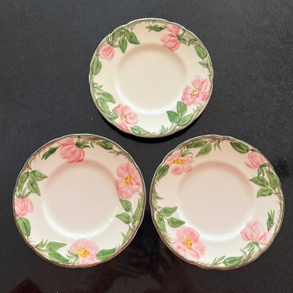 Franciscan Desert Rose Dessert/Bread & Butter Plates - Set of 3 - Picture 1 of 10